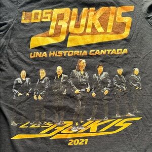Los Bukis "Una Historia Cantada" 2021 Concert Tour T-Shirt Black Small